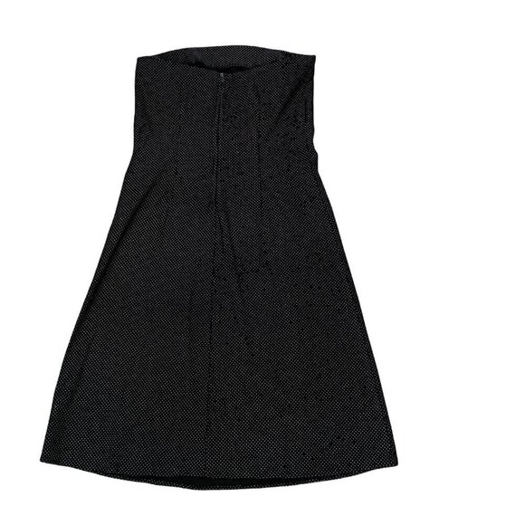 Forever 21 Strapless Dress Black White Polka Dot Ribbon Sz S Empire Waist #213D - Picture 4 of 7